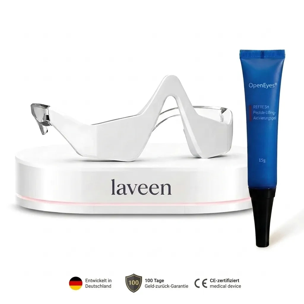 LuminEyes® 2-in-1 Rotlicht-Therapie + EMS Um Tränensäcke Loszuwerden