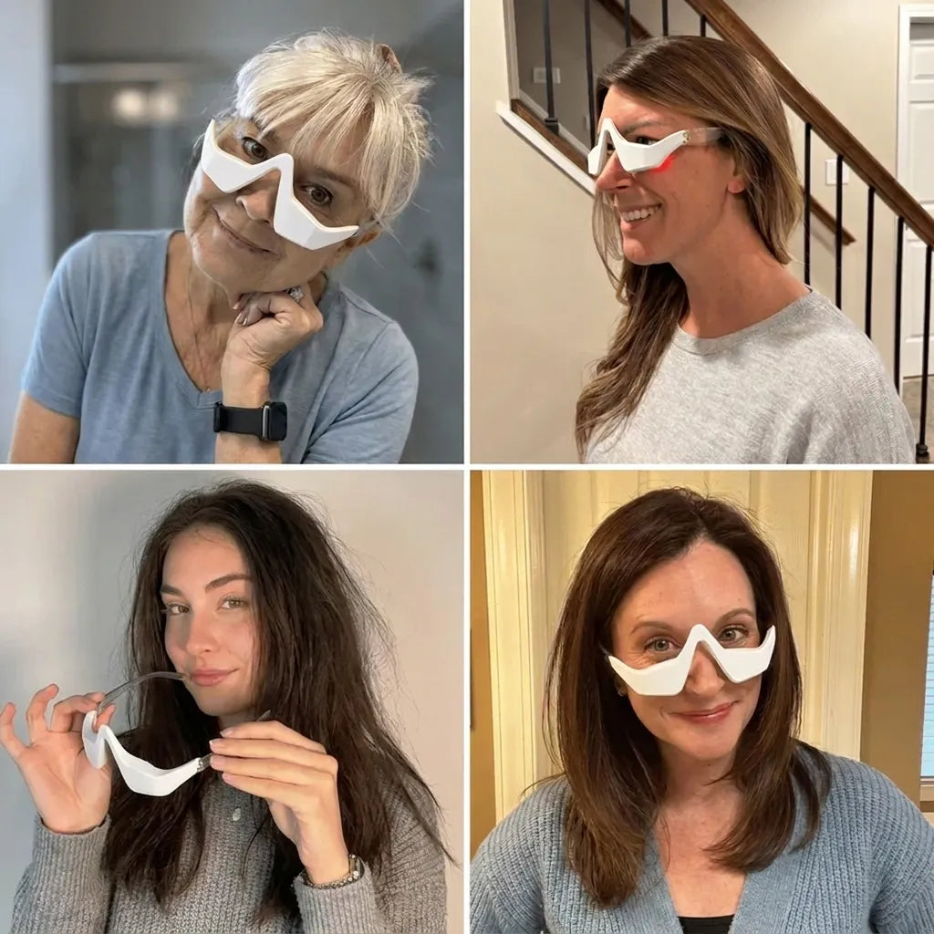 LuminEyes® 2-in-1 Rotlicht-Therapie + EMS Um Tränensäcke Loszuwerden