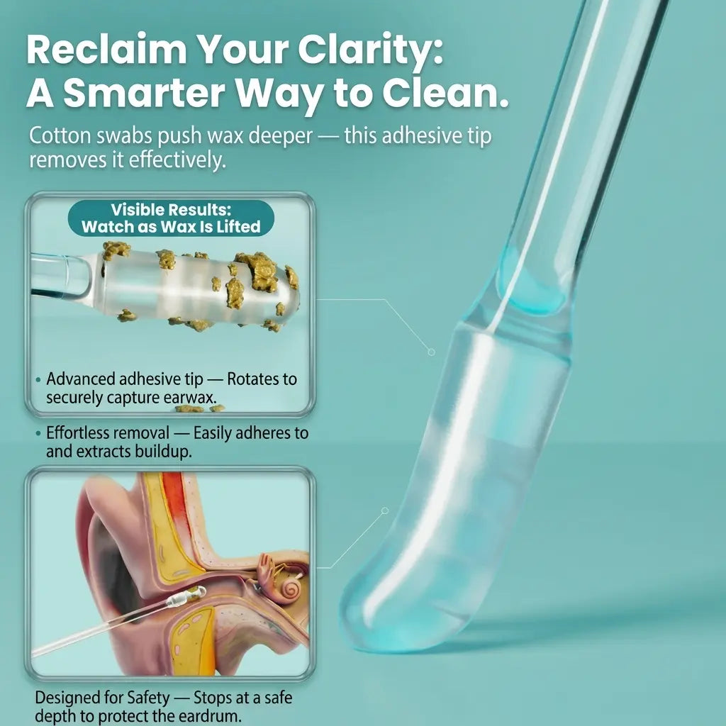 EarFree Cleaning Sticks - Stop Pushing, Start Removing